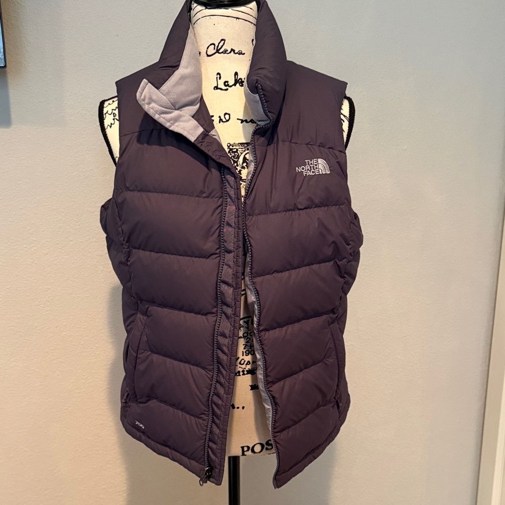 The North Face Plum Quilted Down Vest